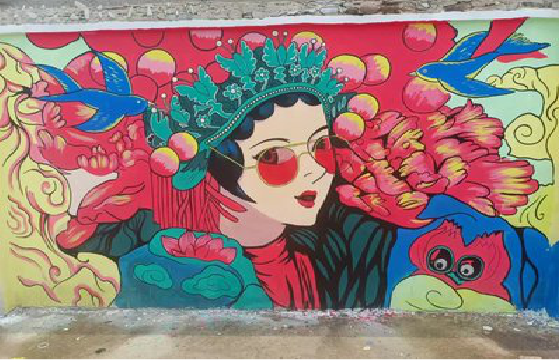 当阳墙体彩绘-网红墙