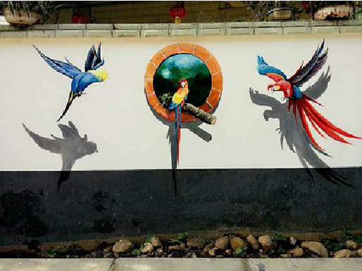 当阳视觉错位-3D墙绘设计