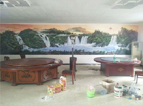 当阳墙绘-写实风景