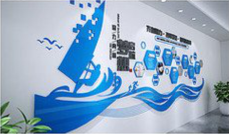 当阳海浪主题文化墙如何设计？