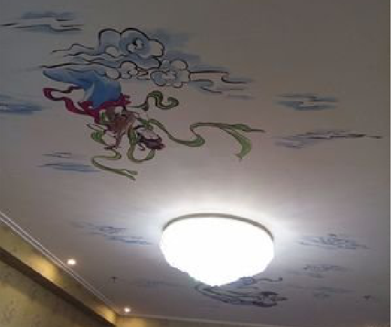 当阳如何快速绘制天花板上的手绘墙？