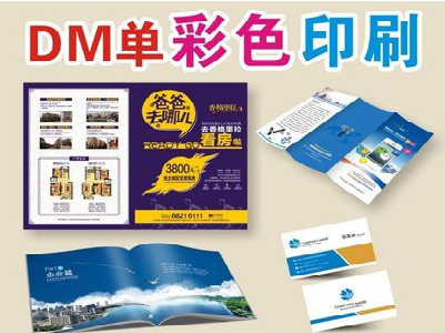 当阳单页印刷，色彩搭配简单。